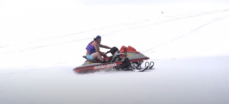 This Guy Turned a Jetski Into a Snowmobile