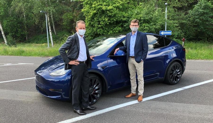 VW CEO Herbert Diess Test Drives The Tesla Model Y: He's Impressed