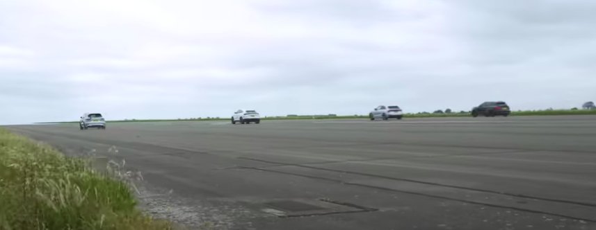 VW Group High-Performance SUVs Drag Race Ends In Photo Finish