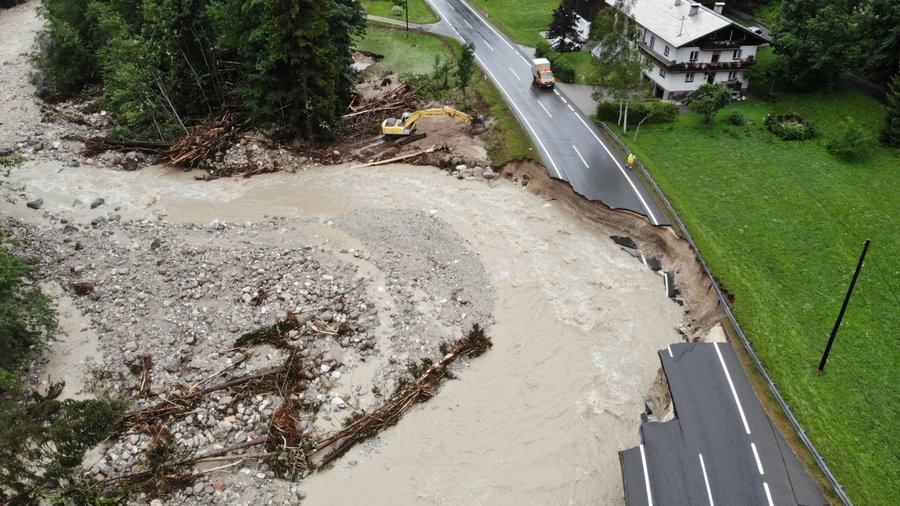 Hochwasser in Salzburg: Lage entspannt sich