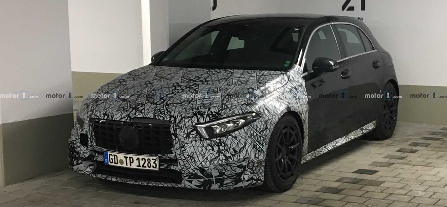 2019 Mercedes-AMG A45 Spied Up Close
