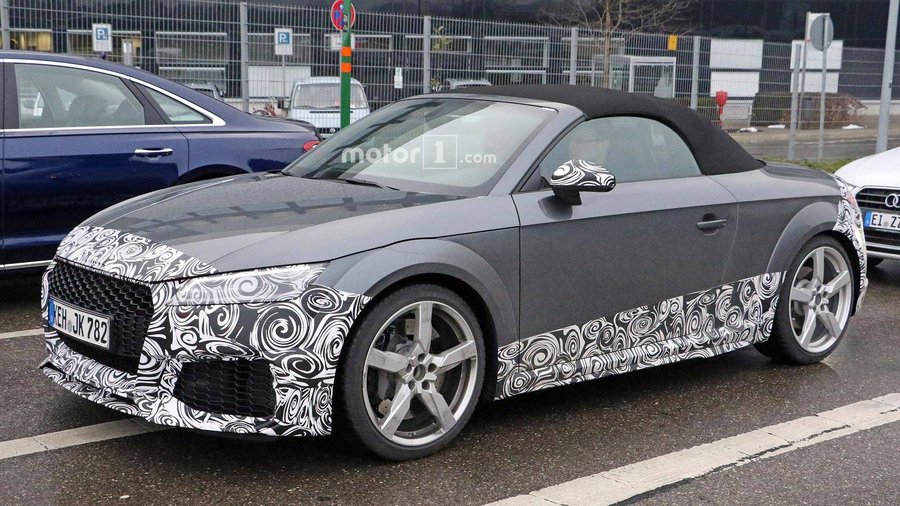 Audi TT RS Spied In Camouflage Hiding Upcoming Refresh