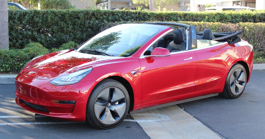 A Convertible Tesla Model 3 Exists So You Can Fully Enjoy Electric Motoring
