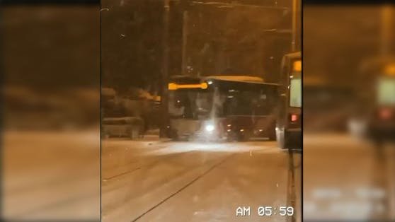 Schwerer Busunfall wegen Schnee in Wien – 9 Verletzte!