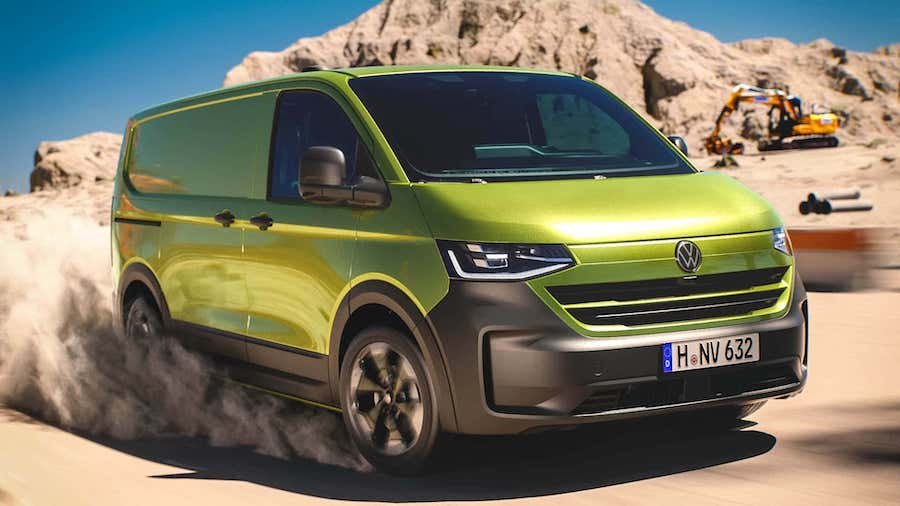 VW T7 Transporter Und Caravelle Mit E-Antrieb: So kommt der neue Elektro-Bulli