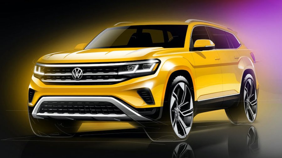 Volkswagen previews updated 2021 Atlas crossover