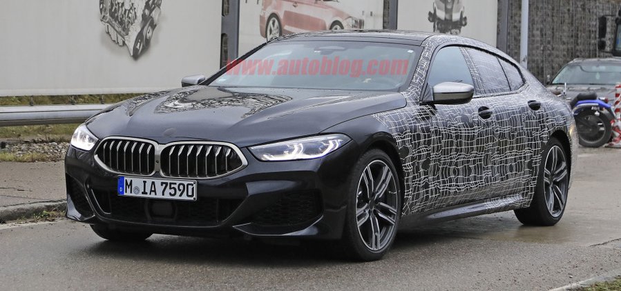 BMW 8-Series Gran Coupe spied testing almost undisguised