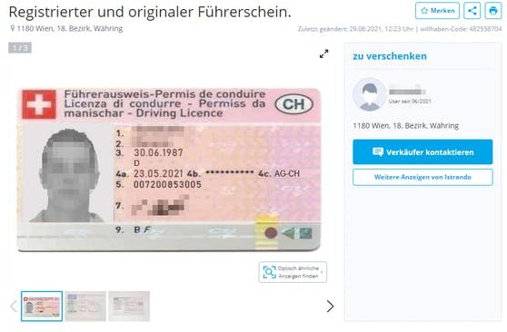 Wiener verkauft Führerscheine auf Online-Plattform