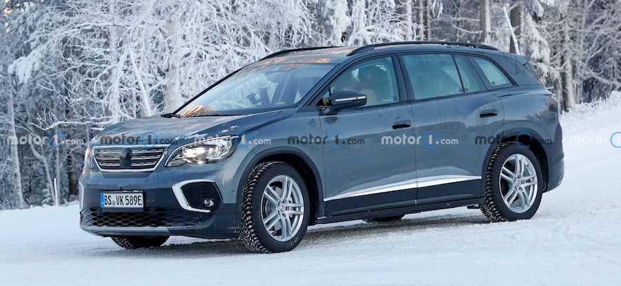 Volkswagen ID.6 Spied Looking Like A Peugeot In Cold Weather Testing