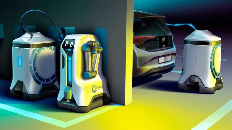 VW Develops Mobile Robot That Can Charge Your EV