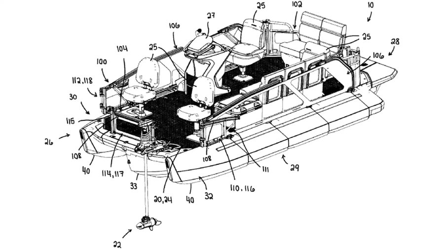 BRP Said It's Getting Out of Boats. So What's Up With This New Pontoon Patent?