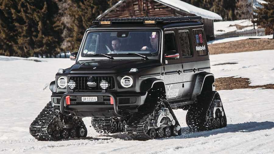 Tuner Builds Mercedes G 500 On Tracks For Dashing Through The Snow