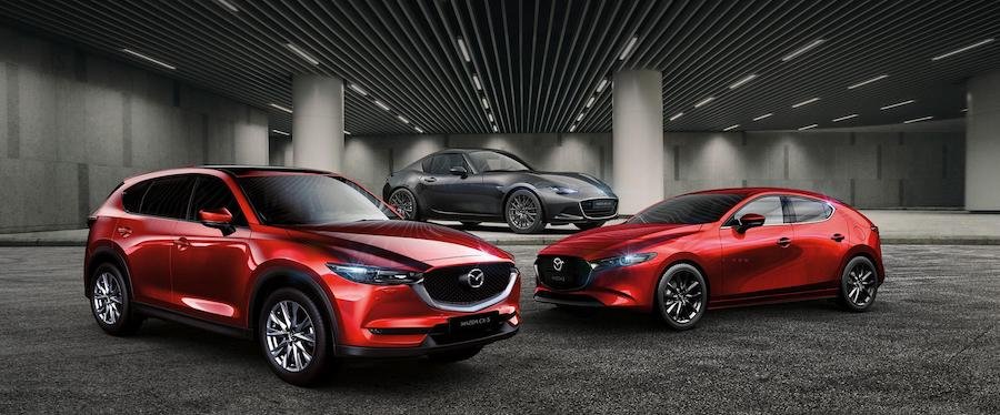 Mazda3, CX-5 und MX-5 als Sondermodelle