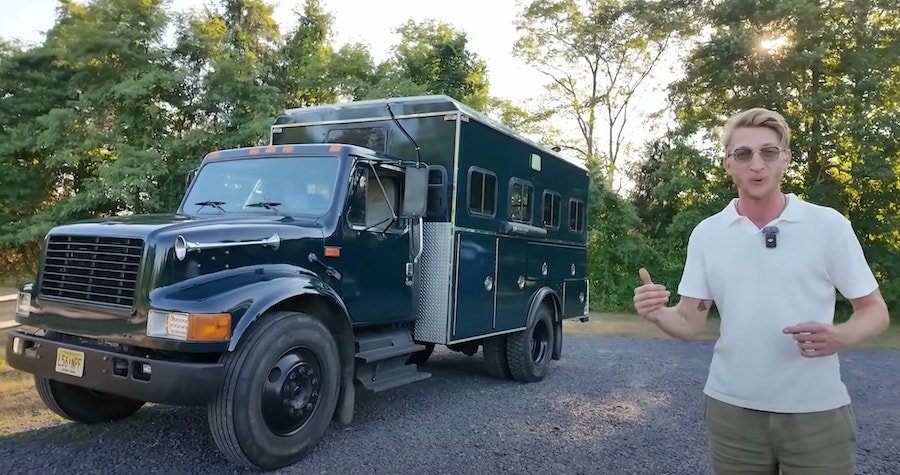 This Enthusiast's First-Ever Custom Camper Is Perfection: Built From a Fire Rescue Carrier