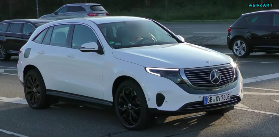 Production Mercedes-Benz EQC Spotted Out In The Wild: Video