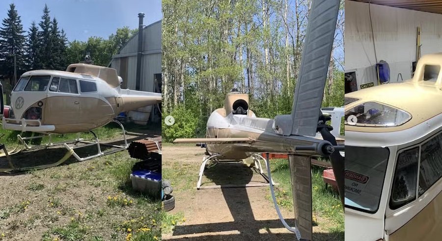 This VW Bus Helicopter Is Neither Of Those Things Anymore