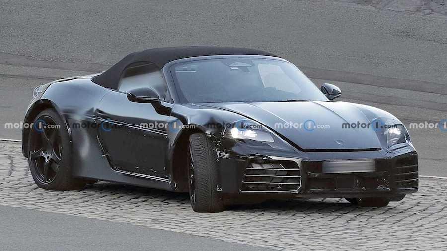 Electric Porsche 718 Boxster Prototype Spied For The First Time