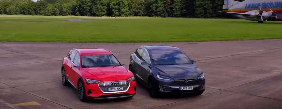Tesla Model X vs. Audi e-tron Drag Race Is Much Closer Than Expected