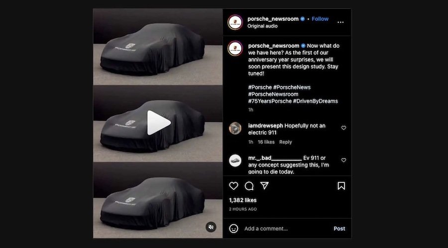 Porsche Teases Mystery Concept To Celebrate Brand’s 75th Anniversary