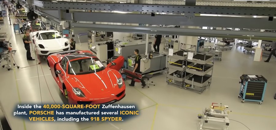 Porsche 918 Spyder assembly line