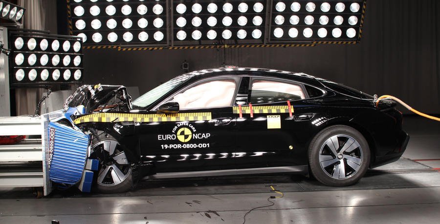 Porsche and Tesla shine in NCAP crash tests